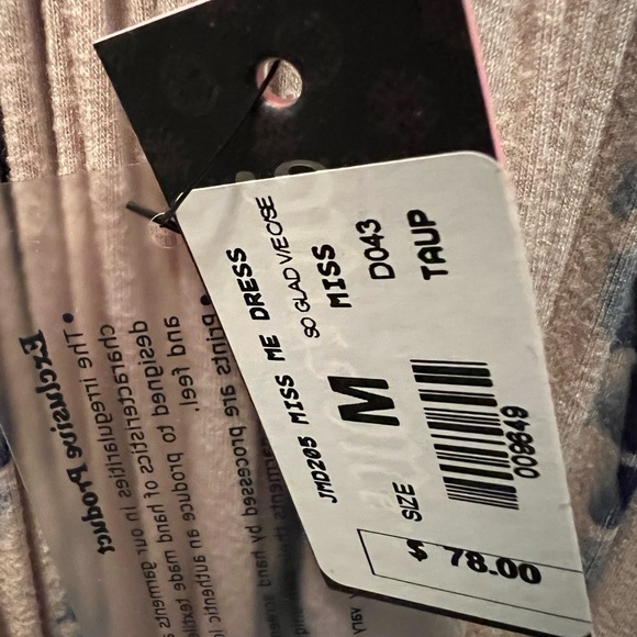 Miss Me Blue/Cream Tie-Dyed Floorlength Maxi Dress SizeM/L - Picture 10 of 10